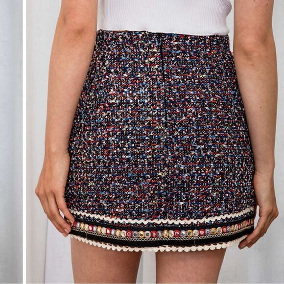 Zara boho mini skirt M - Picture 2 of 8